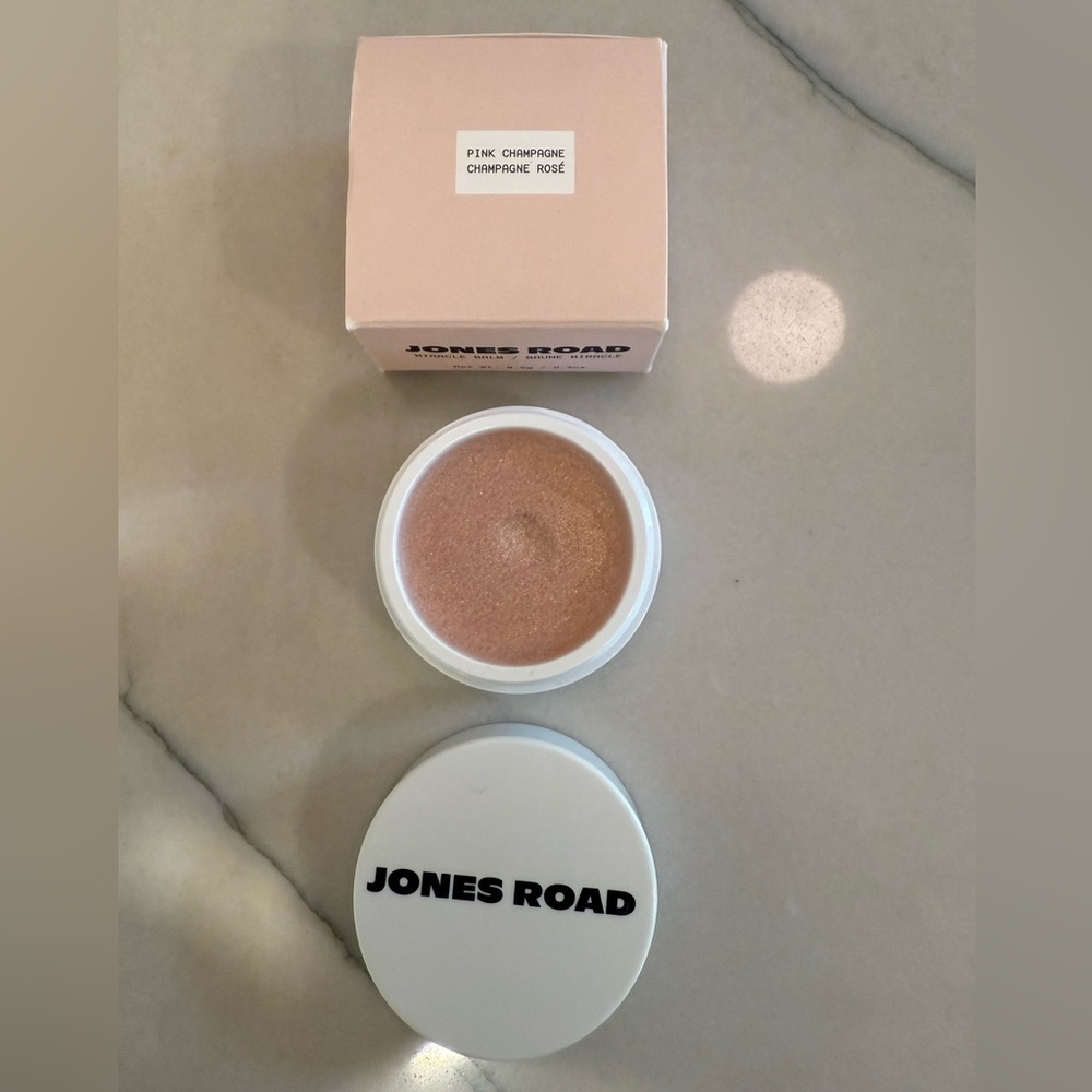 Jones Road Exclusive Pink Champagne Shimmer Miracle Balm Mini sized